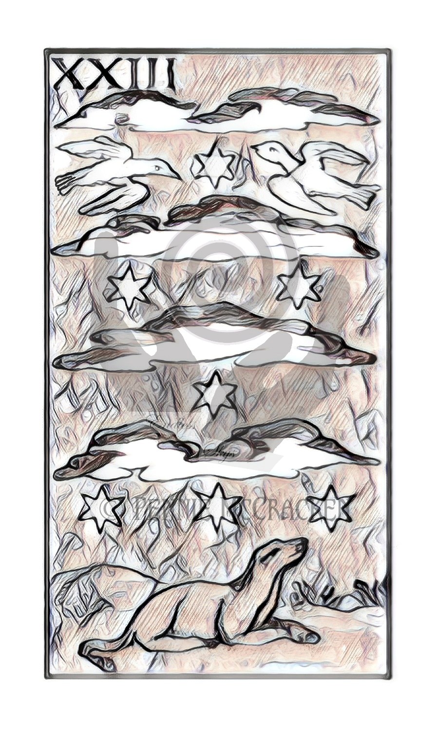 Minchiate Fiorentine Tarot Deck in Sketch Style by Pennie McCracken - Endless Skys