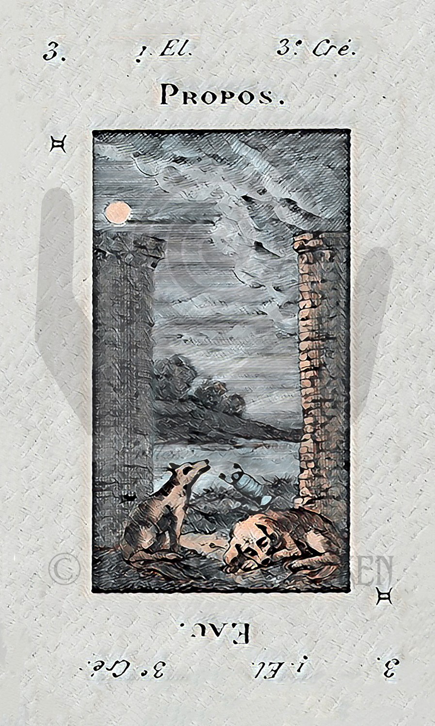 Etteilla Tarot in Ancient Stone Deisgn by Pennie McCracken - Endless Skys