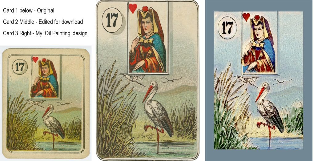 Digital download Carrera's Lenormand deck, remastered by Pennie McCracken